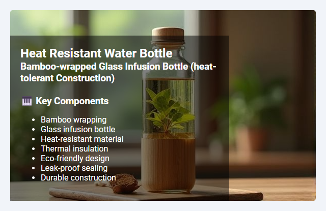 Bamboo-Wrapped Glass Infusion Bottles: Heat-Resistant Construction and Design Features