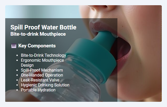 Bite-to-Drink Mouthpiece: Design, Functionality, and Spill-Proof Benefits