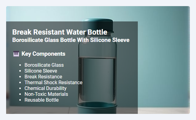 Borosilicate Glass Bottles with Silicone Sleeve: Break Resistance and Practical Benefits