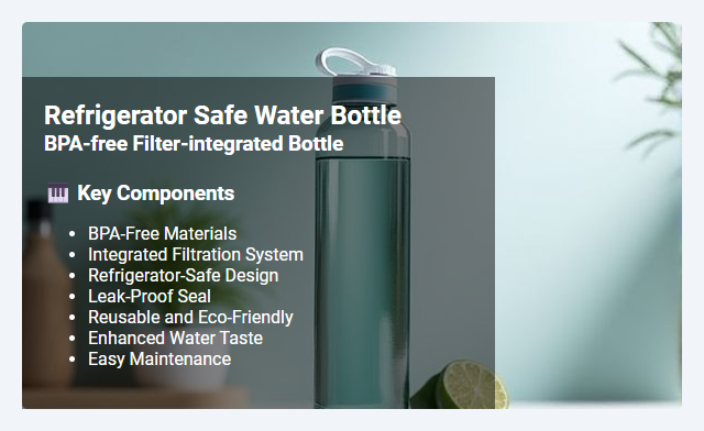 BPA-Free Filter-Integrated Bottles: Features and Benefits of Refrigerator-Safe Water Bottles
