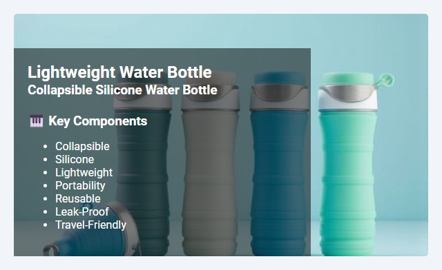 Collapsible Silicone Water Bottle: Lightweight Design, Benefits, and Practical Uses