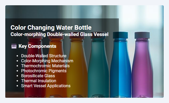 Color-Morphing Double-Walled Glass Vessel: Mechanism, Materials, and Applications