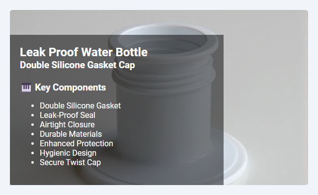 Double Silicone Gasket Cap: Design Features and Leak-Proof Benefits