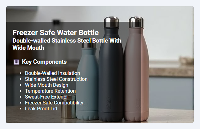 Double-Walled Stainless Steel Bottles with Wide Mouth: Features, Benefits, and Freezer Compatibility
