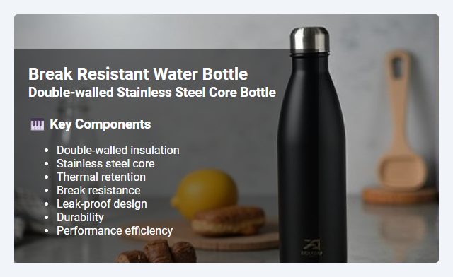 Double-Walled Stainless Steel Core Bottles: Features, Break Resistance, and Performance