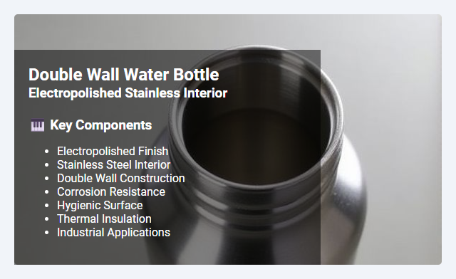 Electropolished Stainless Steel Interior with Double Wall Construction: Benefits, Applications, and Maintenance
