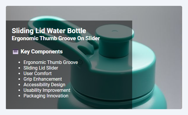 Ergonomic Thumb Groove Design for Sliding Lid Sliders: Concept, Benefits, and Applications