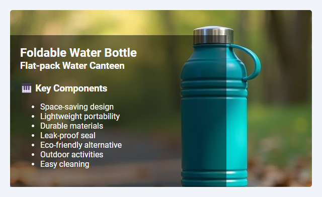 Flat-Pack Water Canteen: Features, Benefits, and Use Cases of Foldable Water Bottles