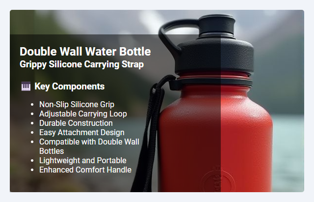 Grippy Silicone Carrying Strap for Double Wall Bottles: Features and Benefits