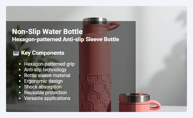Hexagon-Patterned Anti-Slip Bottle Sleeve: Design, Benefits, and Applications