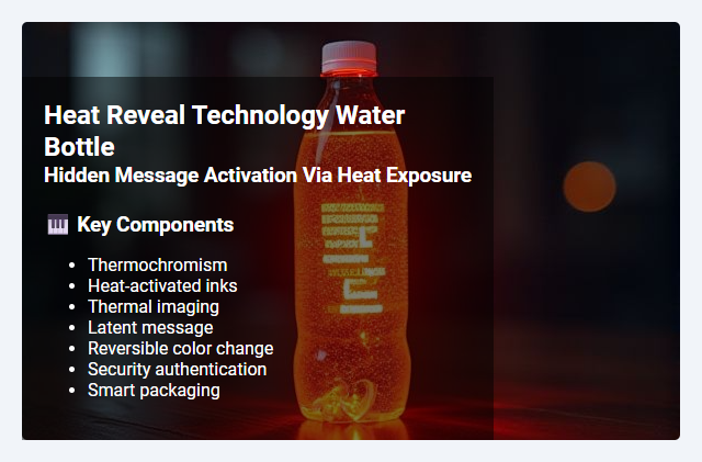 Heat Reveal Technology: Principles, Methods, and Applications of Hidden Message Activation via Thermal Exposure