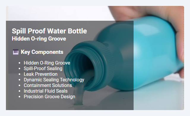Spill-Proof Solutions: The Concept and Applications of Hidden O-Ring Groove Seals