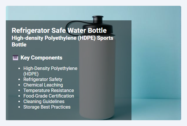 High-Density Polyethylene (HDPE) Sports Bottles: Understanding Refrigerator Safety and Best Practices