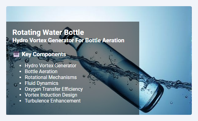 Hydro Vortex Generator for Bottle Aeration: Principles, Design, and Rotational Mechanisms