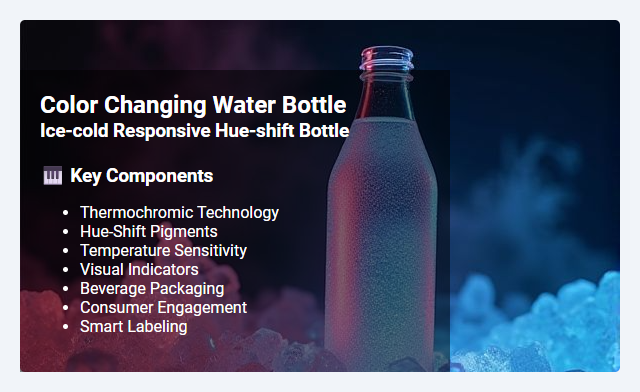 Ice-Cold Responsive Hue-Shift Bottles: Color-Changing Technology and Applications