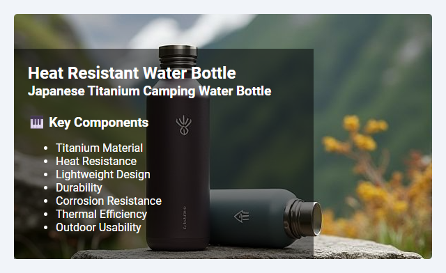 Japanese Titanium Camping Water Bottle: Heat Resistance Features and Practical Benefits