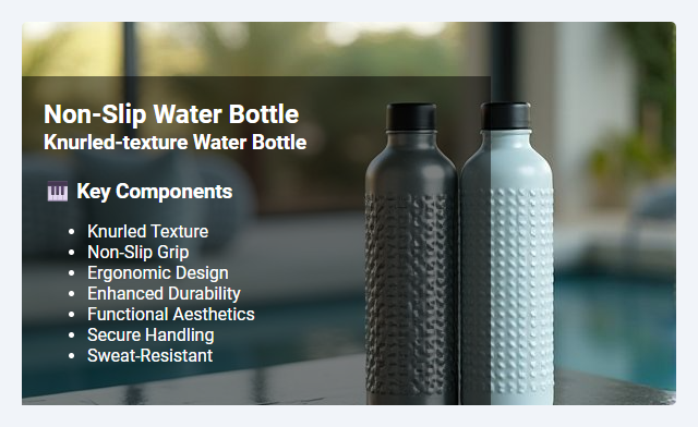 Knurled-Texture Water Bottle: Non-Slip Design and Functional Benefits