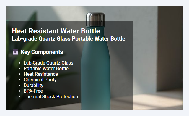 Lab-Grade Quartz Glass Portable Water Bottles: Heat Resistance and Benefits