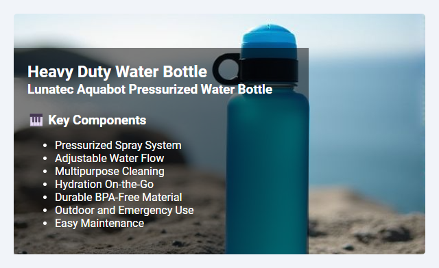 Lunatec Aquabot Pressurized Water Bottle: Features, Benefits, and Practical Applications