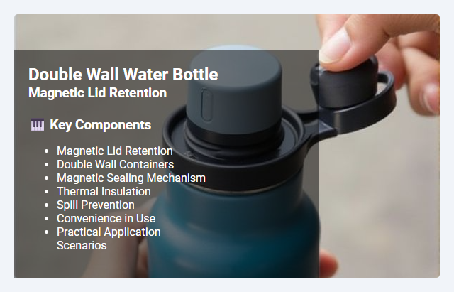 Magnetic Lid Retention in Double Wall Containers: Mechanism, Benefits, and Practical Applications