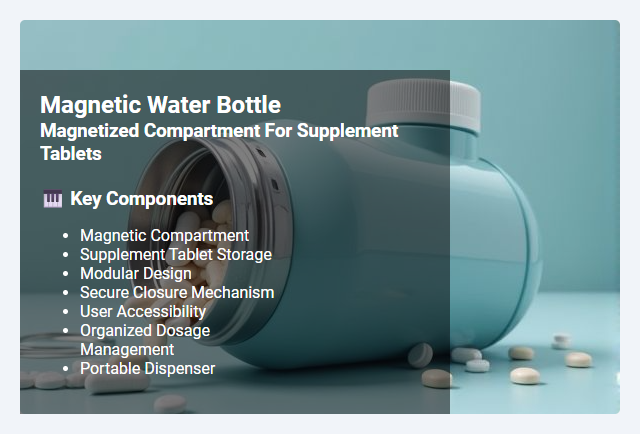 Magnetic Compartment Storage for Supplement Tablets: Design, Functionality, and User Benefits