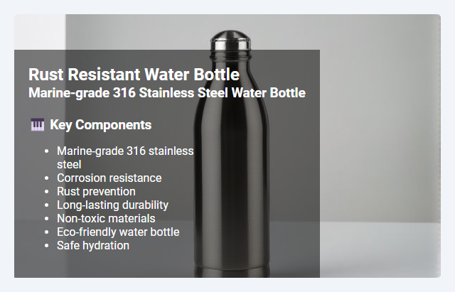 Marine-grade 316 Stainless Steel Water Bottle: Rust Resistance, Durability, and Benefits