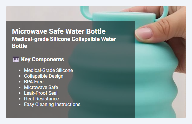 Medical-Grade Silicone Collapsible Water Bottles: Features, Microwave Safety, and Care Instructions