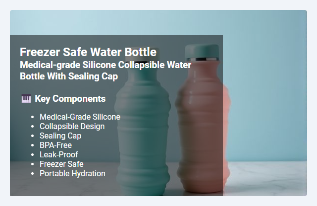 Medical-Grade Silicone Collapsible Water Bottle with Sealing Cap: Features, Benefits, and Freezer Safety