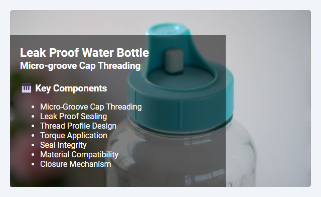 Micro-Groove Cap Threading: Mechanism and Effectiveness in Leak Proof Sealing
