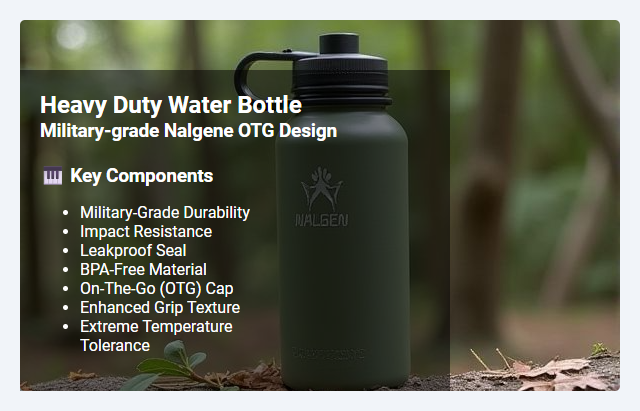 Military-Grade Nalgene OTG Design: Features and Heavy Duty Performance