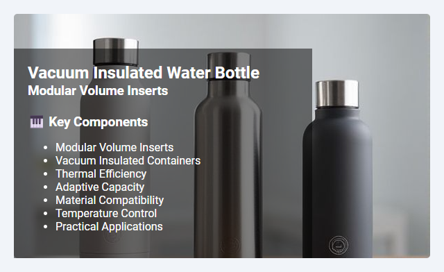Modular Volume Inserts for Vacuum Insulated Containers: Concepts, Design, and Practical Applications