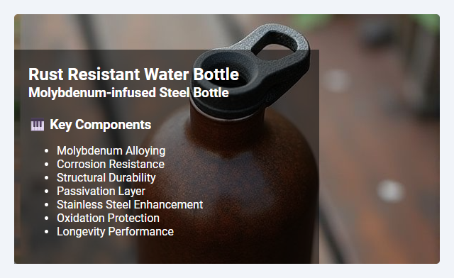 Molybdenum-Infused Steel Bottles: Enhancing Rust Resistance and Durability