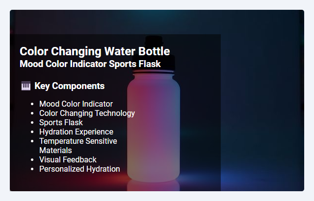 Mood Color Indicator Sports Flask: How Color Changing Technology Enhances Hydration Experience