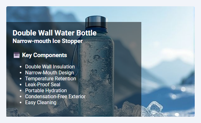 Narrow-Mouth Ice Stopper Double Wall: Features, Benefits, and Usage Tips