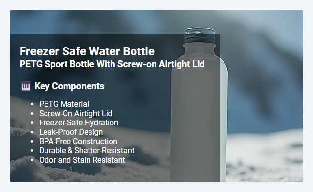 PETG Sport Bottle with Screw-On Airtight Lid: Features and Benefits of Freezer-Safe Hydration