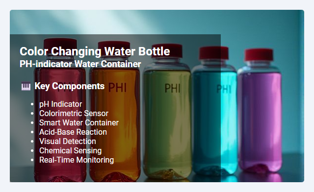 Color-Changing pH Indicator Water Containers: Mechanism, Applications, and Benefits