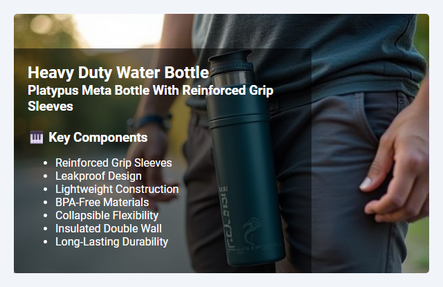 Platypus Meta Bottle with Reinforced Grip Sleeves: Features, Benefits, and Durability