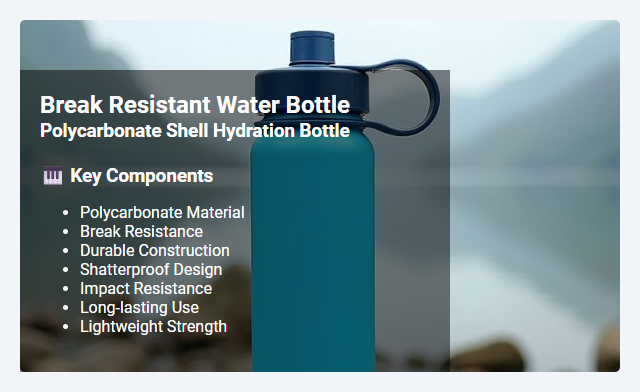 Polycarbonate Shell Hydration Bottles: Break Resistance and Durable Design