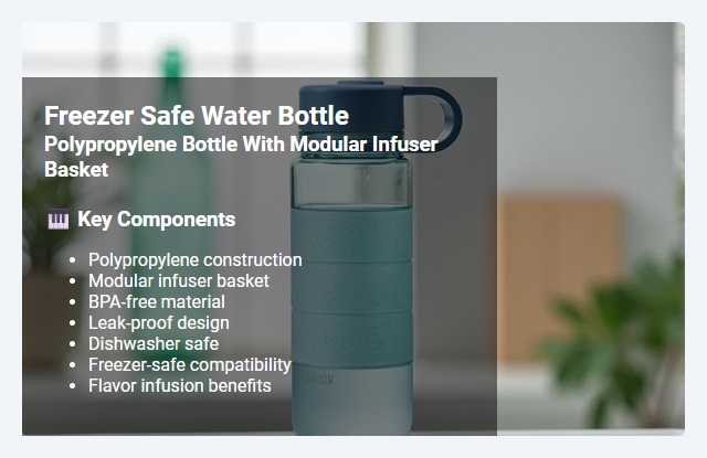 Polypropylene Bottles with Modular Infuser Basket: Features, Benefits, and Freezer Safety Considerations