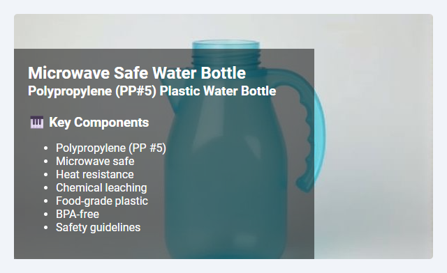 Is Polypropylene (PP #5) Plastic Water Bottle Microwave Safe? Safety Insights and Guidelines