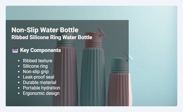 Ribbed Silicone Ring Water Bottles: Non-Slip Design and Practical Benefits