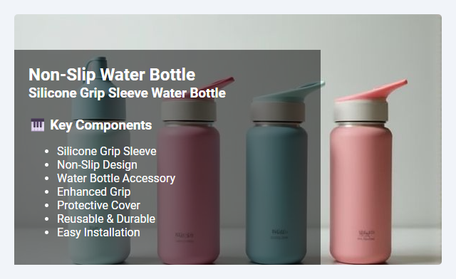 Silicone Grip Sleeve for Water Bottles: Non-Slip Features, Benefits, and Usage