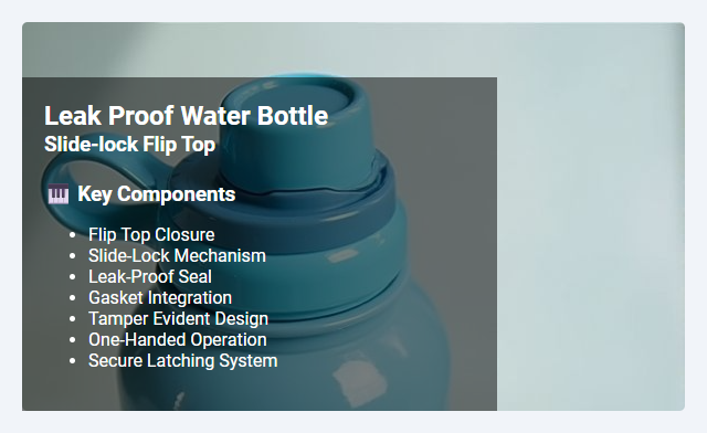 Slide-Lock Flip Top: Design Features and Leak-Proof Mechanisms