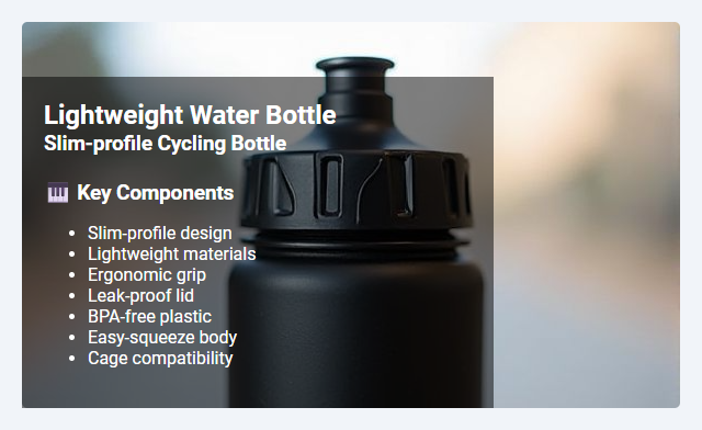 Slim-Profile Cycling Bottles: Lightweight Hydration Solutions for Cyclists