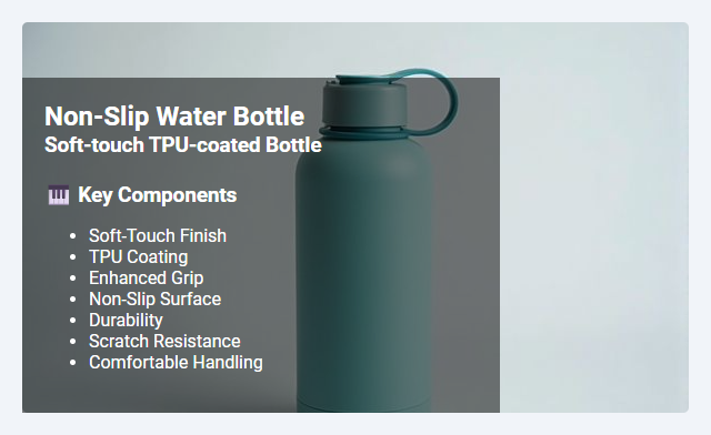 Soft-Touch TPU-Coated Bottles: Features, Benefits, and Non-Slip Advantages