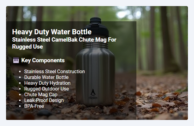 Stainless Steel CamelBak Chute Mag: Durable Water Bottle for Heavy Duty and Rugged Use