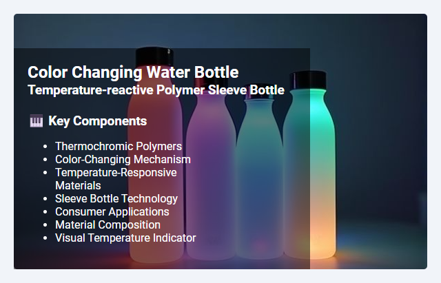 Temperature-Reactive Polymer Sleeve Bottles: Color Changing Mechanism, Applications, and Material Insights