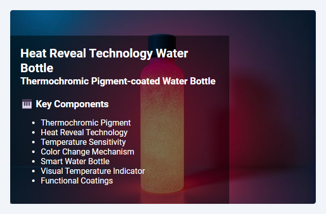 Thermochromic Pigment-Coated Water Bottle: Principles, Applications, and Heat Reveal Technology