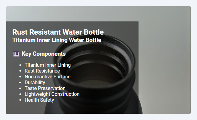 Titanium Inner Lining Water Bottles: Rust Resistance and Key Benefits