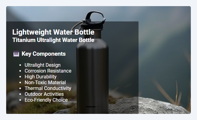 Titanium Ultralight Water Bottles: Benefits, Features, and Use Cases